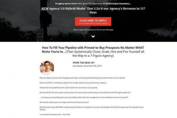 Joel Kaplan - 7 Figure Agency