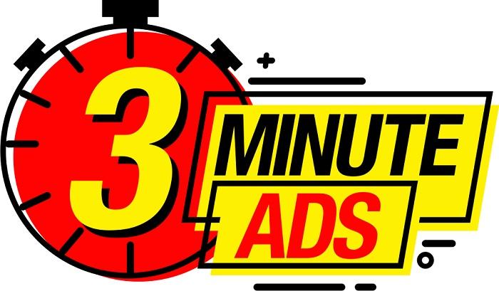 3 Minutes Ads by Duston McGroarty 3 Minutes Ads by Duston McGroarty