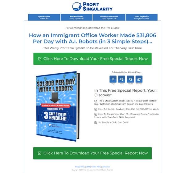 Profit Singularity – Rob Jones, Gerry Cramer & Keegan Profit Singularity – Rob Jones, Gerry Cramer & Keegan