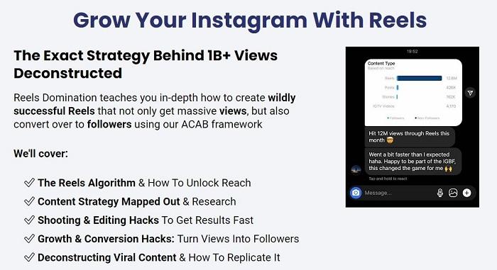 [Group Buy] IG Reels Domination by HeyDominik