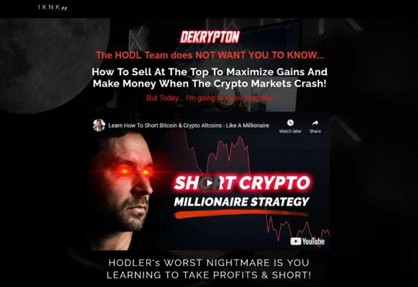 Cameron Fous - DE-Krypton - How To Short Bitcoin and Crypto Altcoins Like A Millionaire Cameron Fous - DE-Krypton - How To Short Bitcoin and Crypto Altcoins Like A Millionaire