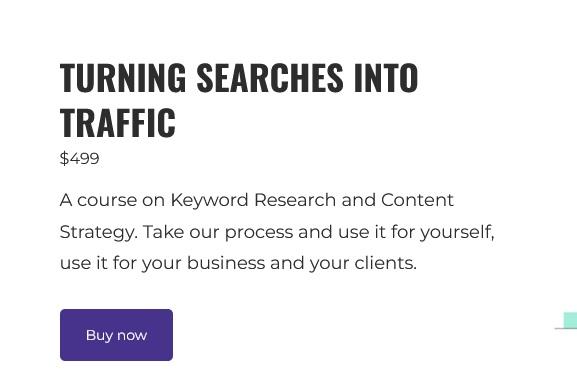 Justin Borge – TURNING SEARCHES INTO TRAFFIC