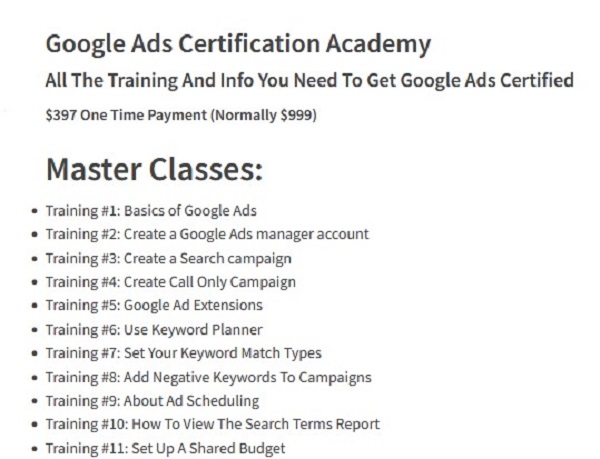 Jack Hopman - Google Ads Certification Academy Jack Hopman - Google Ads Certification Academy