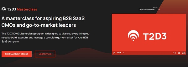 [GroupBuy] T2D3 Fractional CMO masterclass for fast SaaS Growth