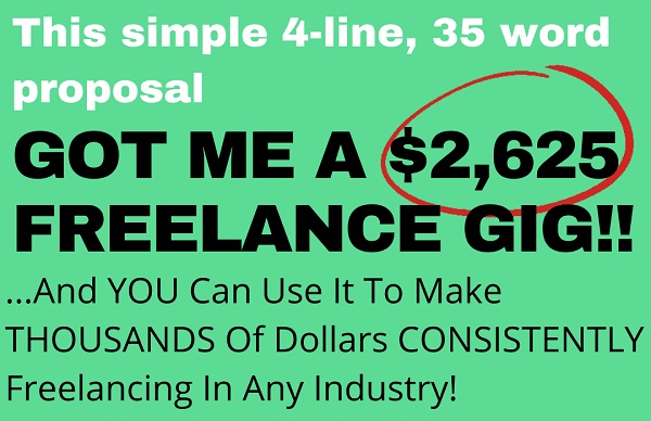 [GroupBuy] The ISVA Proposal Method - Simple 4-line, 35 word proposal got me 2,625 freelance gig