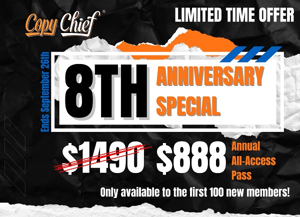 [GroupBuy] Kevin Rogers – Copy Chief Anniversary Full Suite 2022