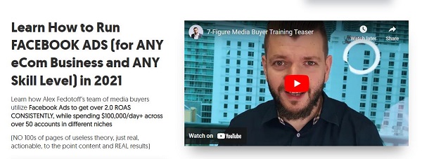 Alex Fedotoff – 7-Figure Media Buyer Training for Facebook Alex Fedotoff – 7-Figure Media Buyer Training for Facebook