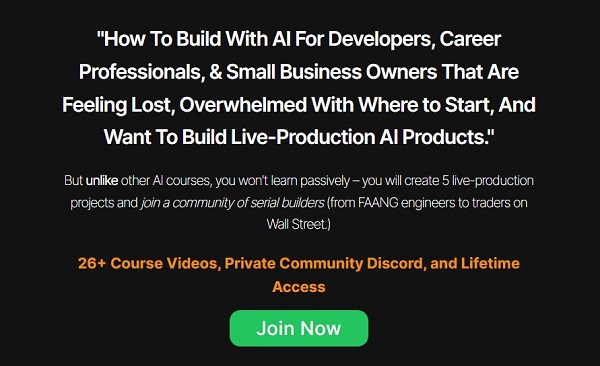 [GroupBuy] Buildfast Masterclass - Learn To Build Your Own AI Chatbot For Your Custom Use Case