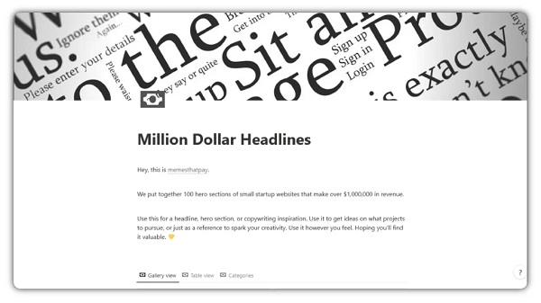 [GroupBuy] Million Dollar Headlines Extra