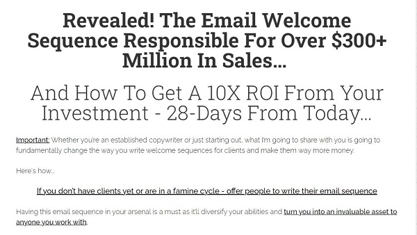 The Email Welcome Sequence Responsible For Over $300+ Million In Sale
