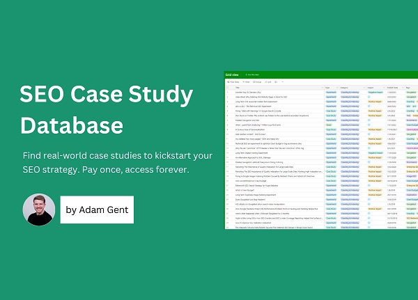 [GroupBuy] SEO Case Study Database: Identify and Validate Opportunities in Minutes
