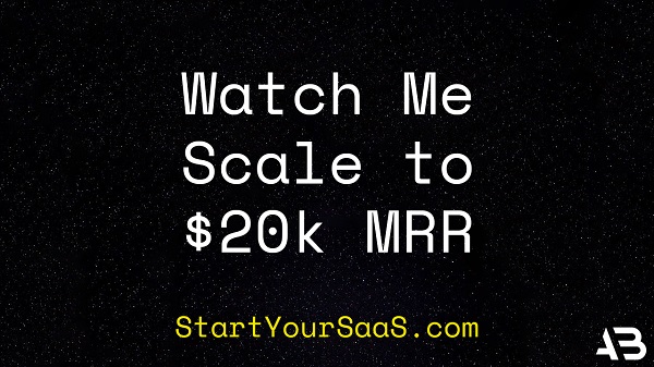 Alex Berman – Watch me build a SaaS to 20k MRR